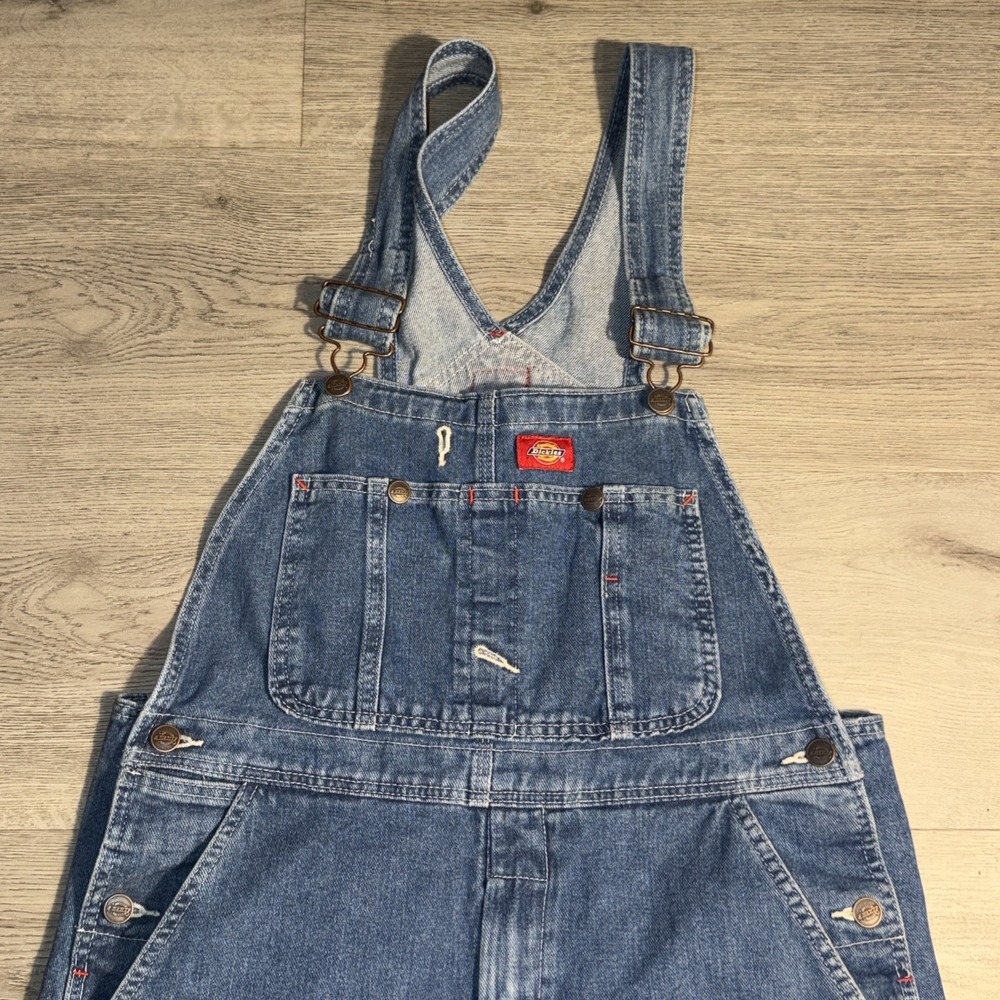 Vintage Dickies Denim Overalls Men's XL Est. Blue Bib Workwear